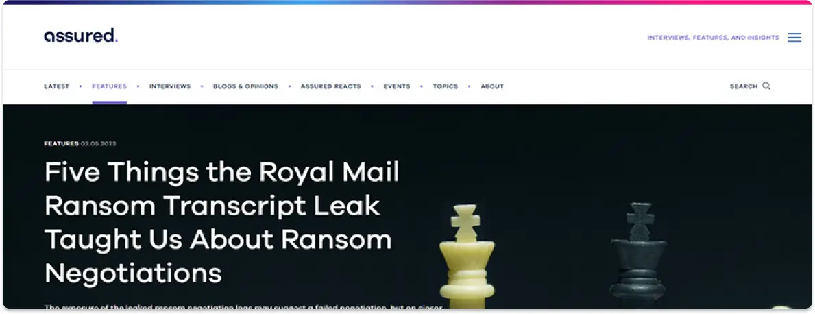 Five Things the Royal Mail Ransom Transcript Leak Taught Us About Ransom Negotiations